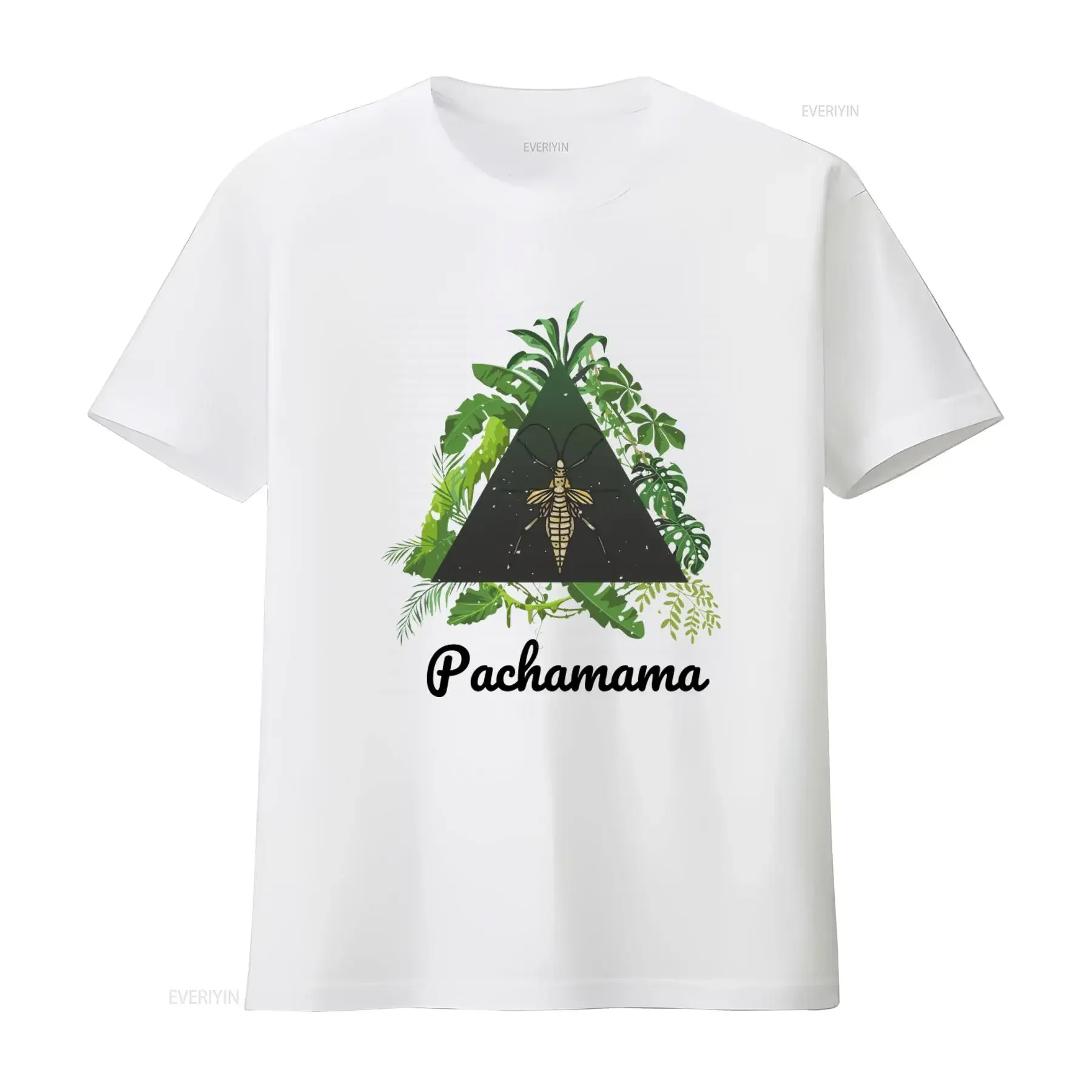 Pachamama Tropical Plant Insect T Shirt Earth Spiritual Ayahuasca Kambo Dmt Design vintage Washed designer clothes Slightly
