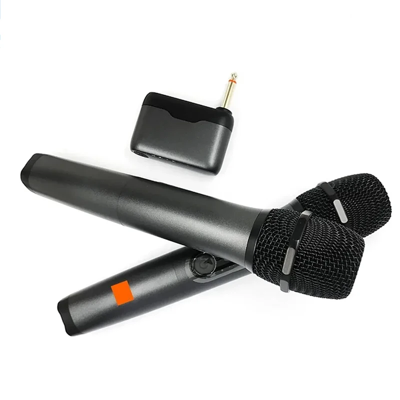 Système de Microphone portable numérique sans fil professionnel à 2 canaux pour JBL PartyBox DJ UHF avec deux microphones rechargeables