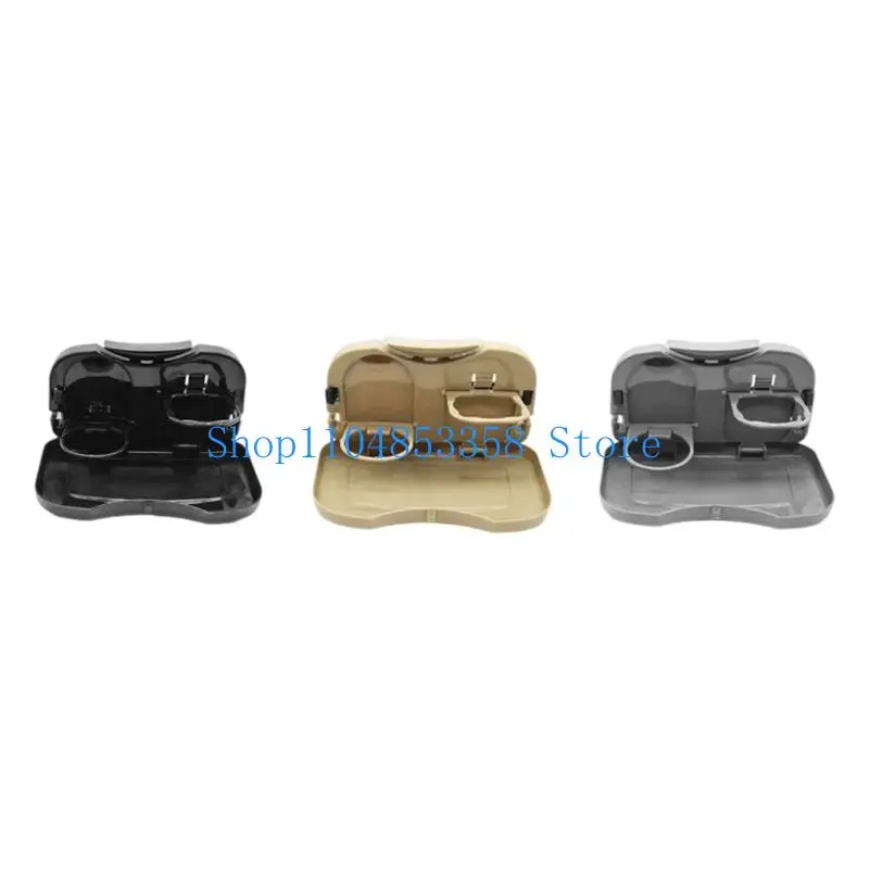 652F Multifunctional Vehicle Back Mounted Table Tray For Food Drinks Laptops Phones And Stable Cup Placement