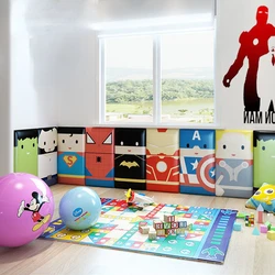 Cartoon Kids Room Bed testiera Boy Bedroom Furniture pannelli a parete anticollisione Cabecero Cama Head Board Tete De Lit