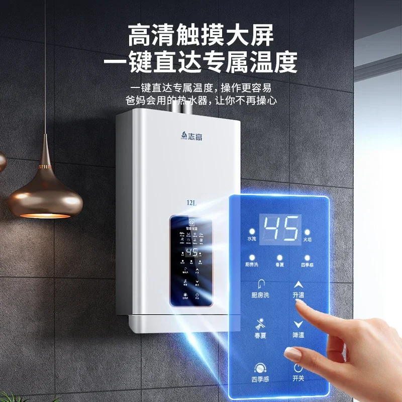 Household gas water heater constant temperature natural gas liquefied gas forced exhaust zero cold water