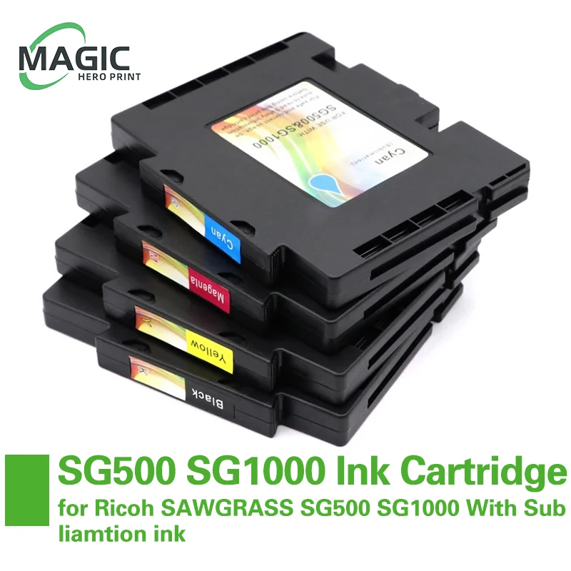 4Color SG500 For SAWGRASS SG500 SG1000 Compatible ink Cartridge with chip for Ricoh SAWGRASS SG500 SG1000 With Subliamtion ink