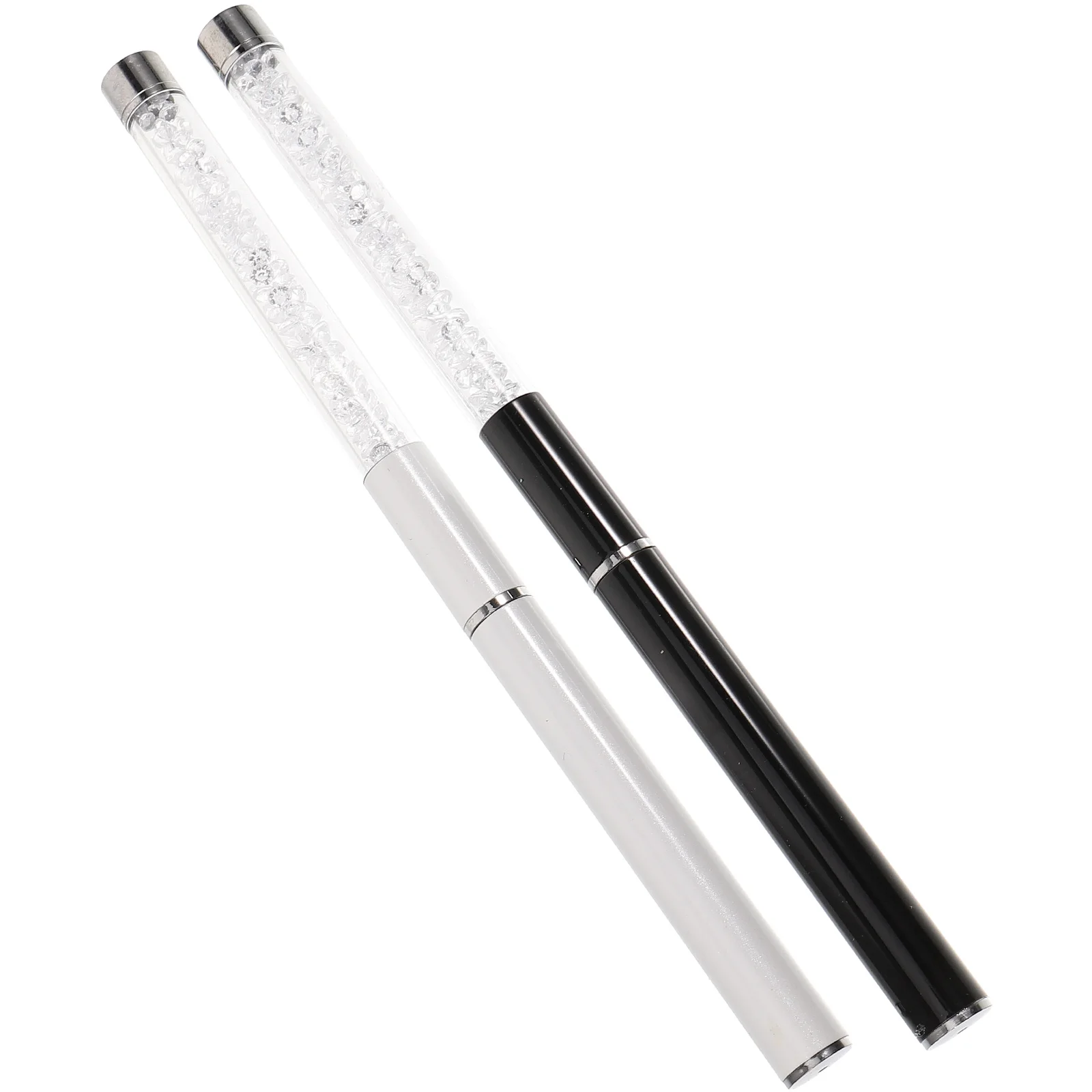 

2Pcs Eyelash Brush Comb Applicator Portable Mascara W for Travel Black White lash makeup tools eyelash comb mascara lash