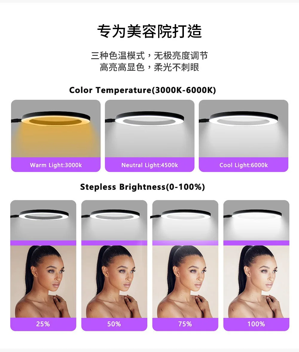 แสงสีขาว 2 in 1 Uv โคมไฟ LED Light UV Eyelash Beauty กาวเล็บ Quick Cure โคมไฟขนตาขยายเท้าเหยียบสวิทช์ตาราง Uv โคมไฟ