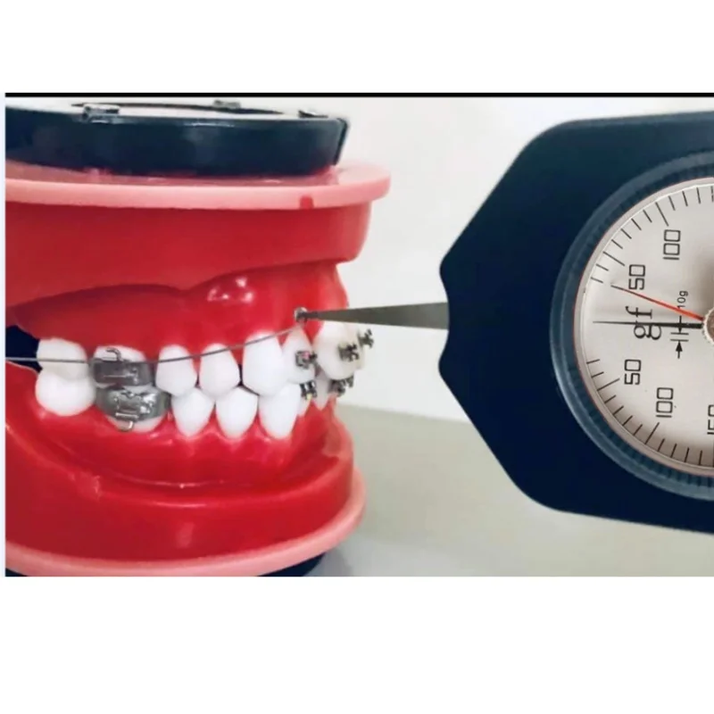 ATG-300-2 medidor de tensión de esfera de ortodoncia de punta redonda medidor de fuerza analógico herramientas de fuerza de doble puntero 300g para la industria Dental