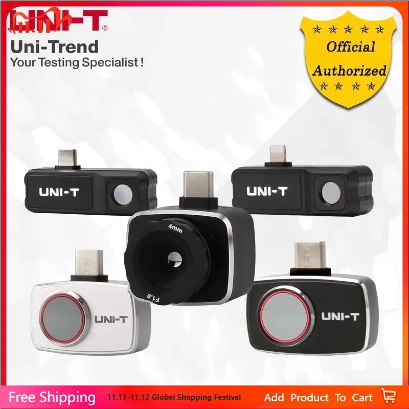 UNI-T UTi120MS/UTi120Mobile/UTi256M/UTi260M/UTi261M/UTi380M 스마트폰 모듈 열화상 카메라