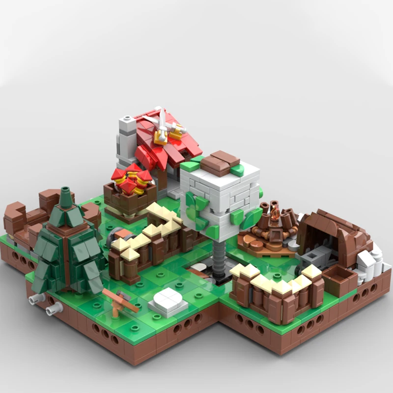 947 قطعة MOC تصادم العشيرة BB playset اللبنات الجذعية الأطفال المراهقين عيد الميلاد لعبة هدية الطوب بناء #3