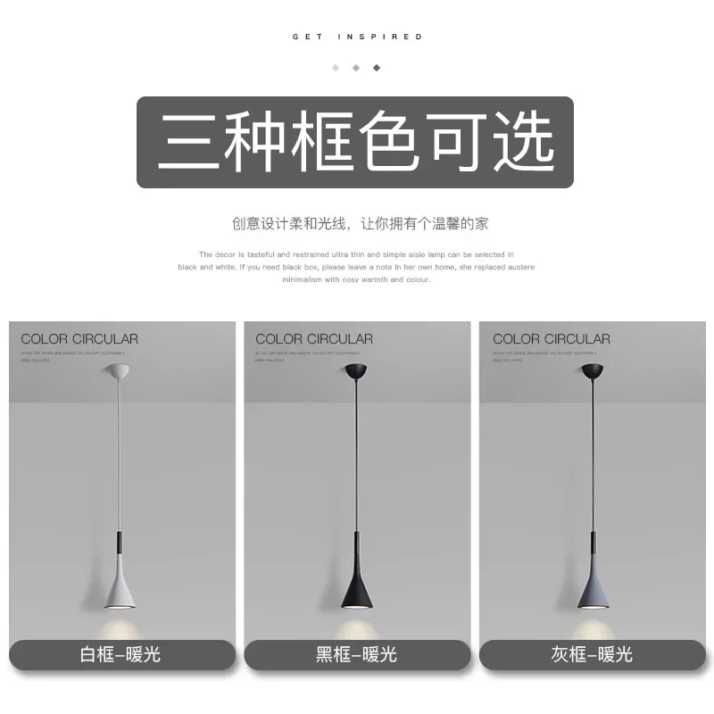 Modern Hanging Ceiling Lamps Wood Aluminium E27 Pendant Light for Dining Room Table Bedside Kitchen Black Decoration Lighting image 6