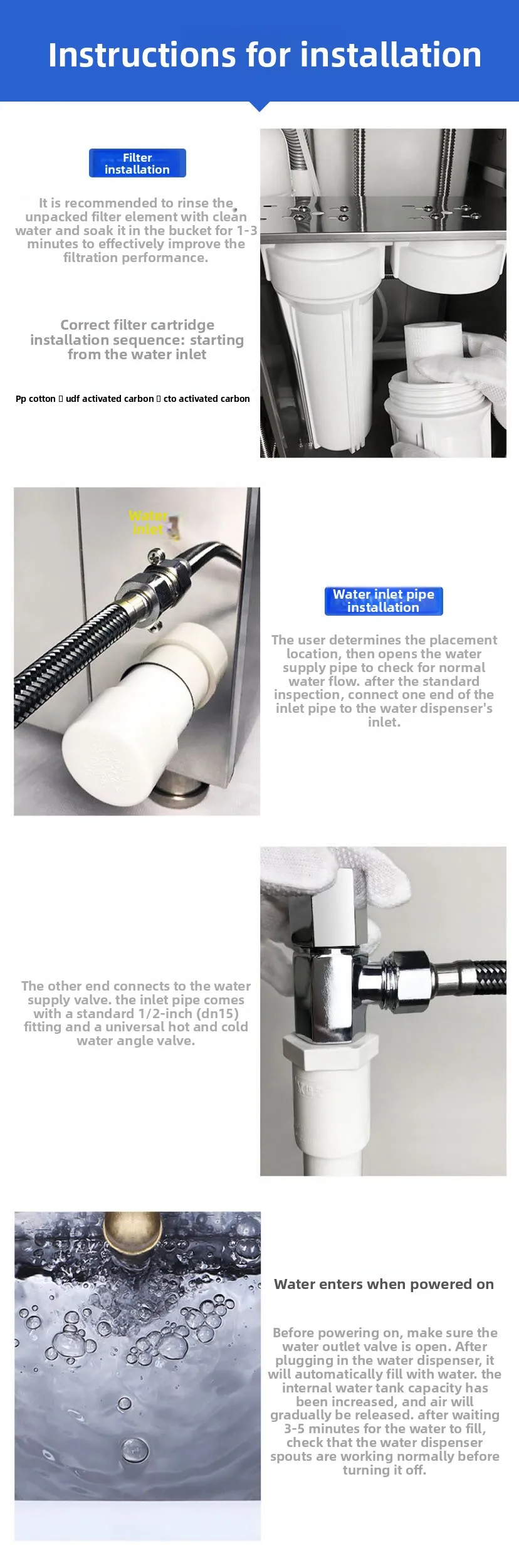 Dozownik ciepłej wody, komercyjny dozownik wody ze stali nierdzewnej, zintegrowana maszyna do wody pitnej z funkcją oczyszczania.