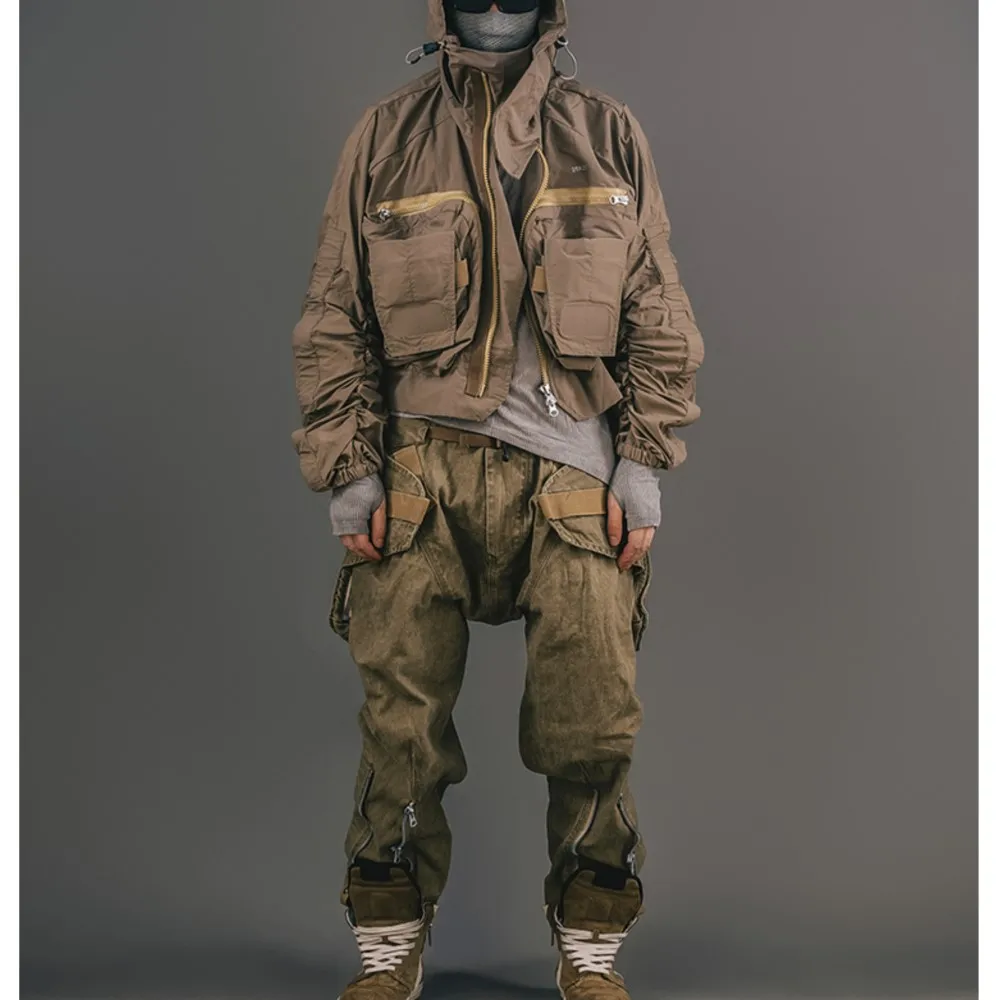 

Avant Garde Style Wasteland Techwear Pants Vintage Men's and Women's Overalls Casual Fashion