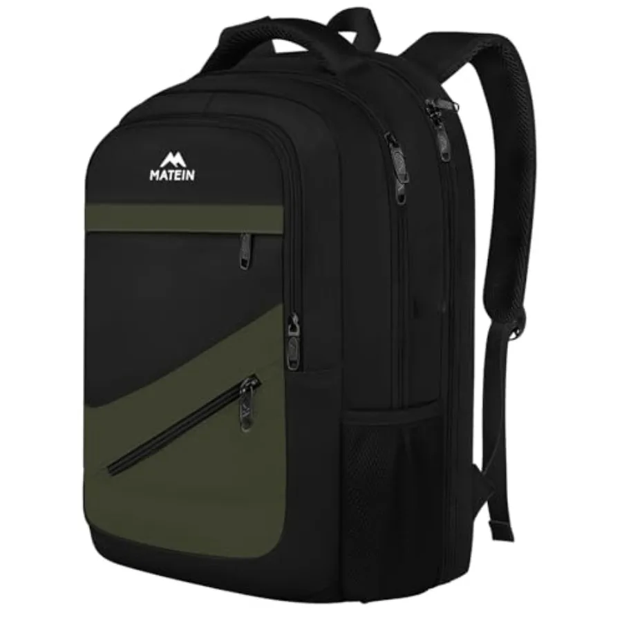 

Laptop Backpack for Work Airline Approved Carry On Travel Backpack with Anti Theft Pocket and Luggage Strap Water Resistant Col