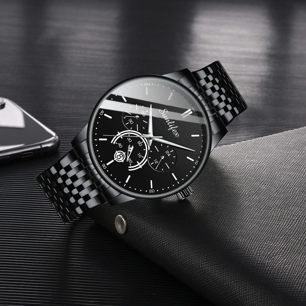 Sunlifex 2024 Sports Men's Watch Leisure Business Simple Quartz Watch