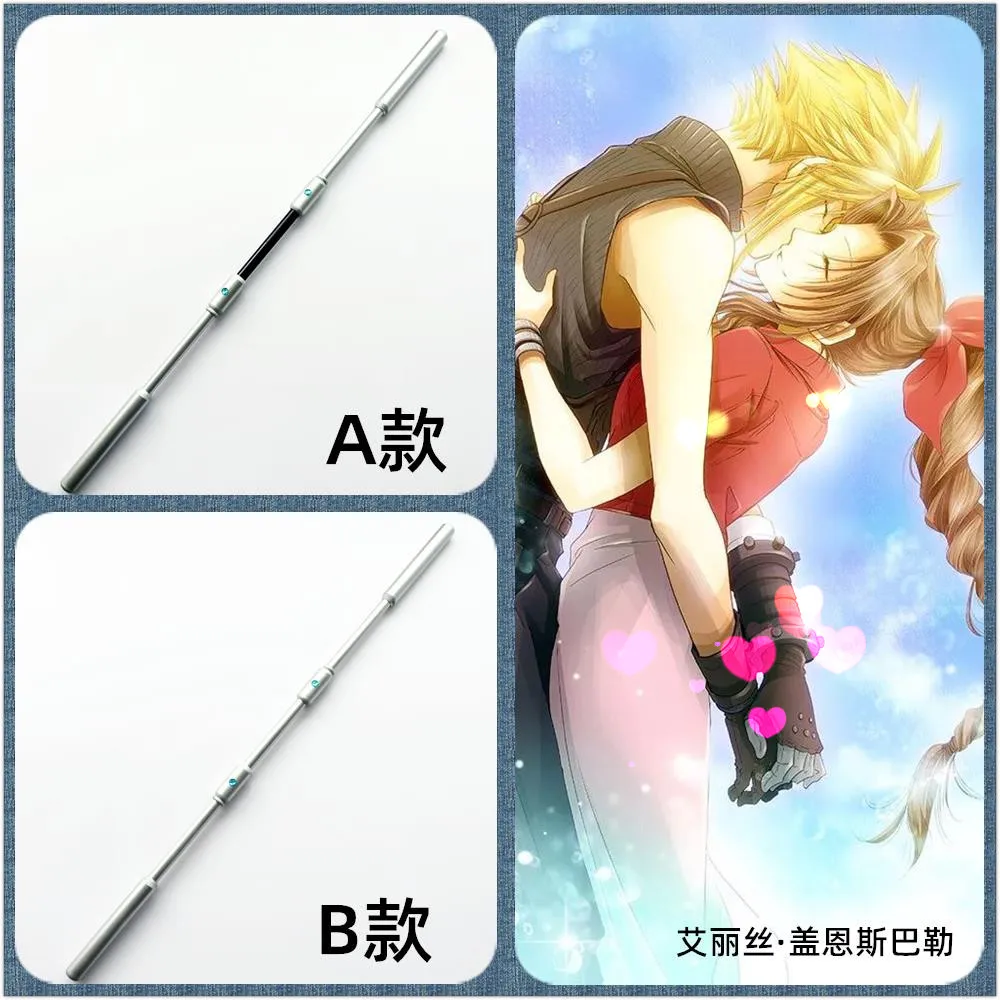 

Game Final Fantasy Vii Aerith Gainsborough Cosplay Weapon Pvc Props Cane Halloween Carnival Show 140cm Play Props