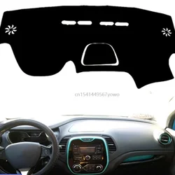 Dashboard Cover Mat Pad Sun Shade Dash Mat Carpet For Renault Captur Kaptur Samsung QM3 2013 2014 2015 2016-2019 Car Accessories