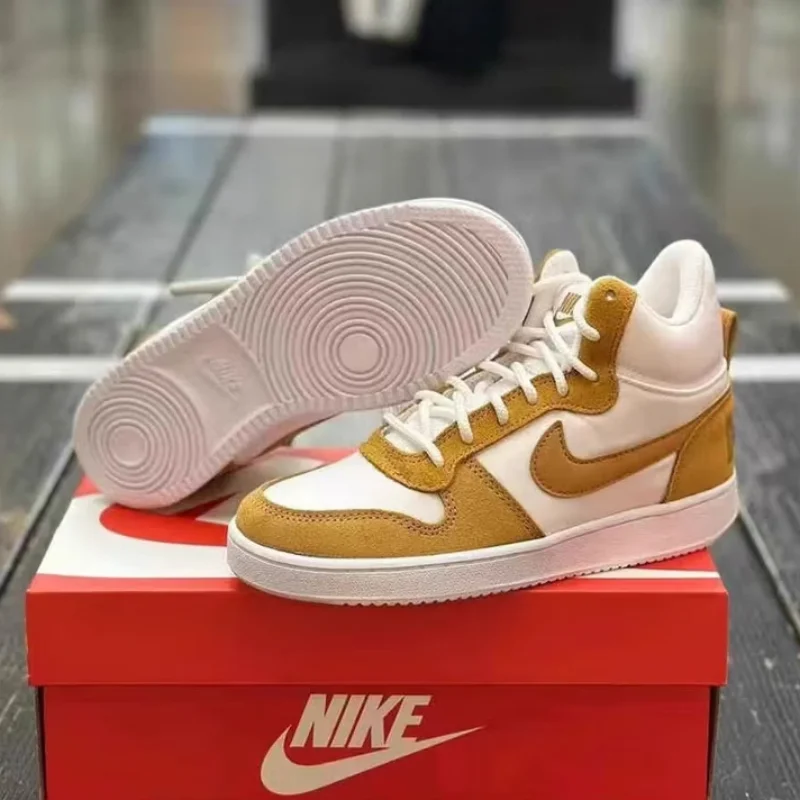 حذاء Nike الجديد خفيف الوزن على شكل حرف U بتصميم مفتوح يجعل الأرجل تبدو أطولًا، أحذية تزلج نسائية خارجية مقاومة للاهتراء، أحذية مسطحة مريحة ومتينة للاستخدام اليومي، أحذية كستنائية عصرية متعددة الاستخدامات Hv1802-121