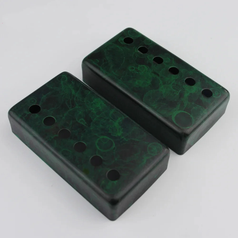 1 Set Humbucker Guitar Pickup Covers Cupronickel Material Blackish Green for LP Guitar Parts 52 50MM