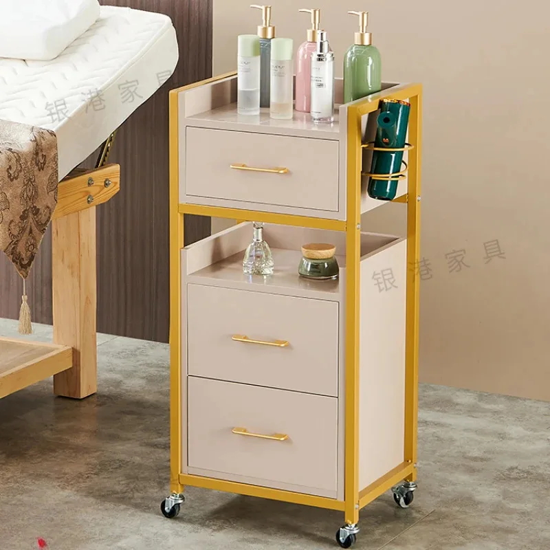 Tattoo Rolling Salon Trolley Cleaning Cosmetic Beauty Salon Trolley Medical Drawers Carrello Attrezzi Salon Furniture BL50ST