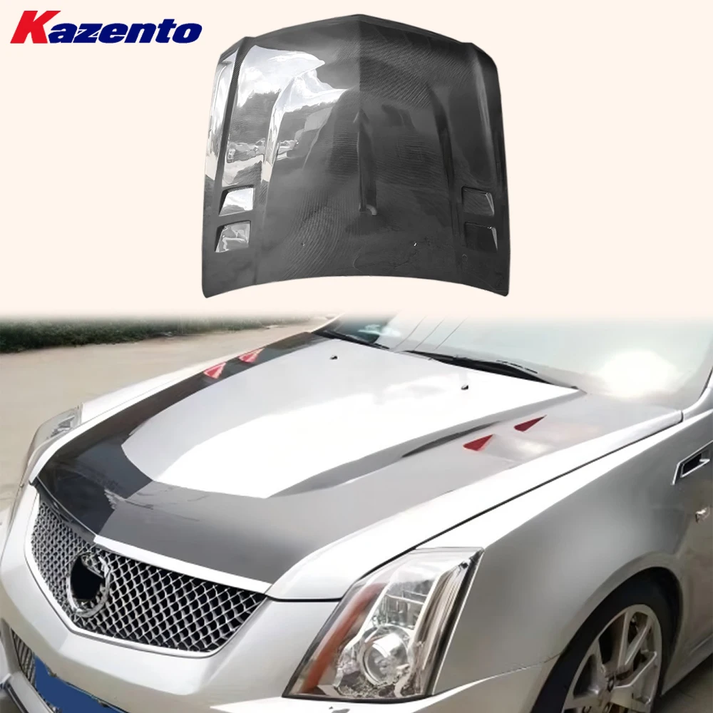 

Передний охлаждающий капот в стиле OE из углеродного волокна для Caddilac CTS 08-13 Coupe и седан (перевозка океана выгодно, добро пожаловать в роскошь)