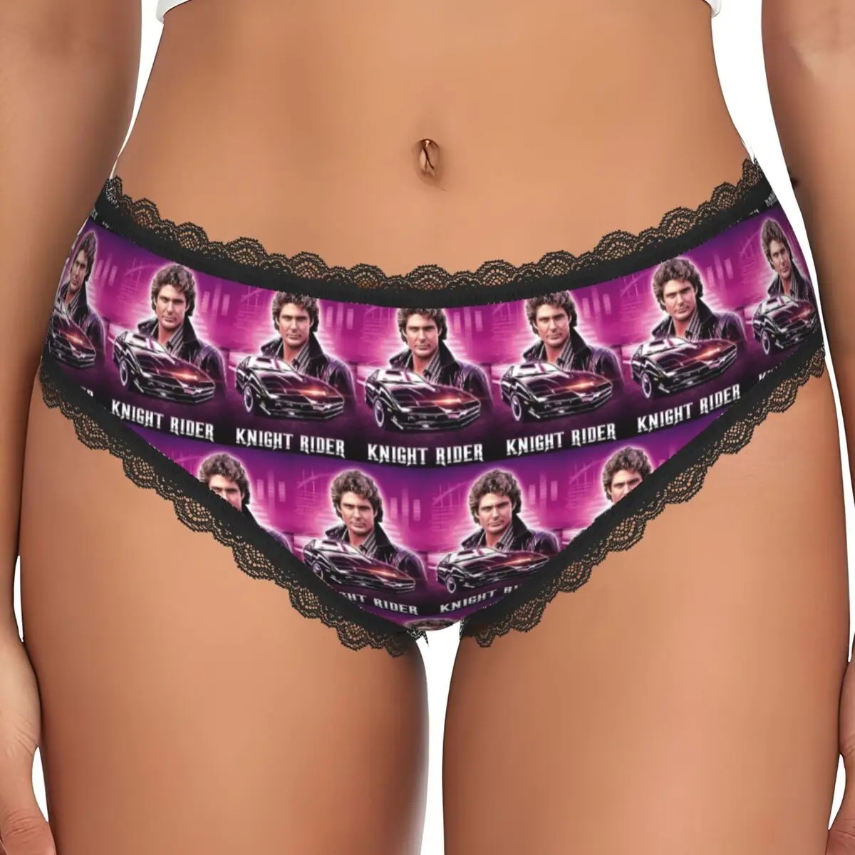 Custom Knight Rider Action Tv Series Panties Briefs Women's Comfort Briefs Underwear Breathable Female Underpants