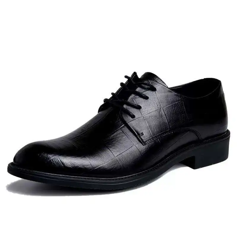 Zapatos de traje negros para Hombre, Zapatos de vestir de fiesta, Zapatos de cuero italiano, Zapatos formales para Hombre, Zapatos de oficina,