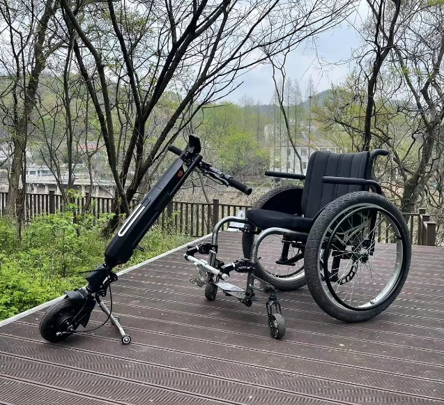 Coofull Mijo MT08  Brushless DC Motor Plug-In Power Wheelchair Attachment Handbike Aluminum Alloy Removable Battery 35km Range view 6