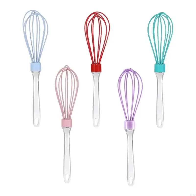 HX6C Frusta manuale in silicone Frusta per uova manuale Utensili da cucina durevoli per pasticceria Utensile da forno per torte