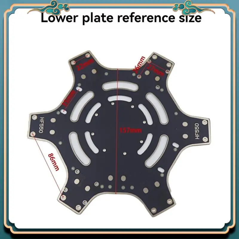 (신규)-FPV F550 헥사 프레임 암 헥사콥터 PCB, Flamewheel F550 HJ550용 랜딩 기어 짐벌 보호기 배터리 플레이트 포함