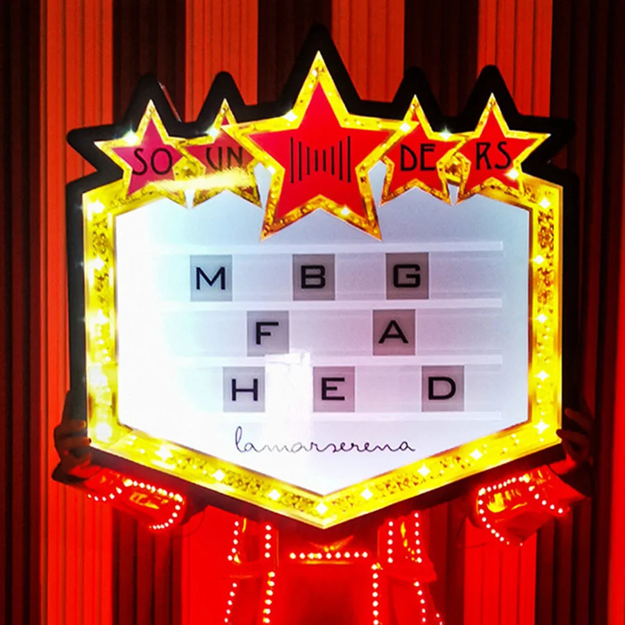 Thrisdar Customized Logo Led Marquee Sign Interchangeable Letter Message Board for Night Club Bar Led Star Letter Board