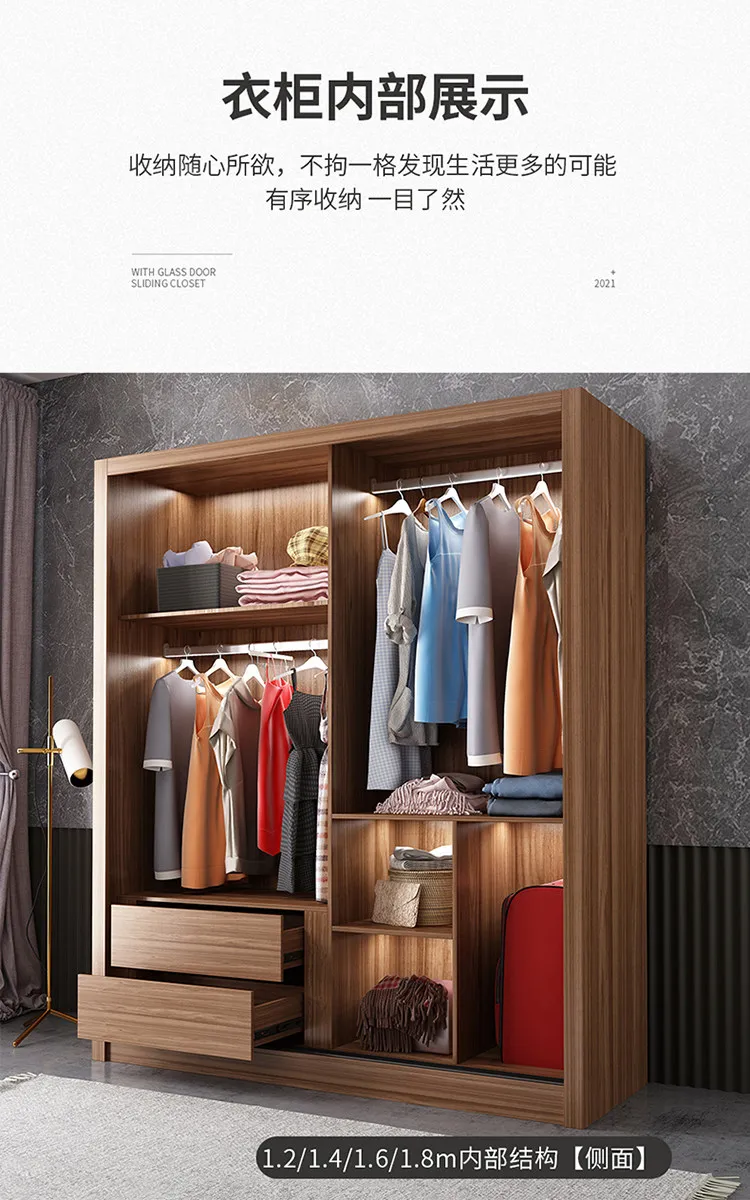 Luxury Material Wardrobe Closet Customized Tall Shelves Open Wardrobes Display Space Saving Muebles Para Hogar Furniture Home