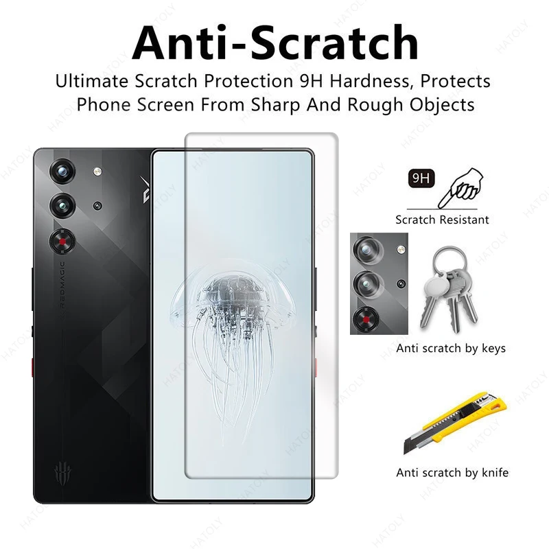 For ZTE nubia Red Magic 10 Pro Screen Protector For ZTE nubia Red Magic 10 Pro Plus Glass Protective Film Camera Protector