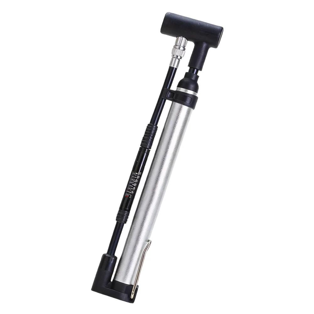 Lightweight Tire Pump Mountain Bike Pump For Trail Riding Aluminum Alloy Nozzle Ergonomic Grip Handle High-efficiency Inflation
