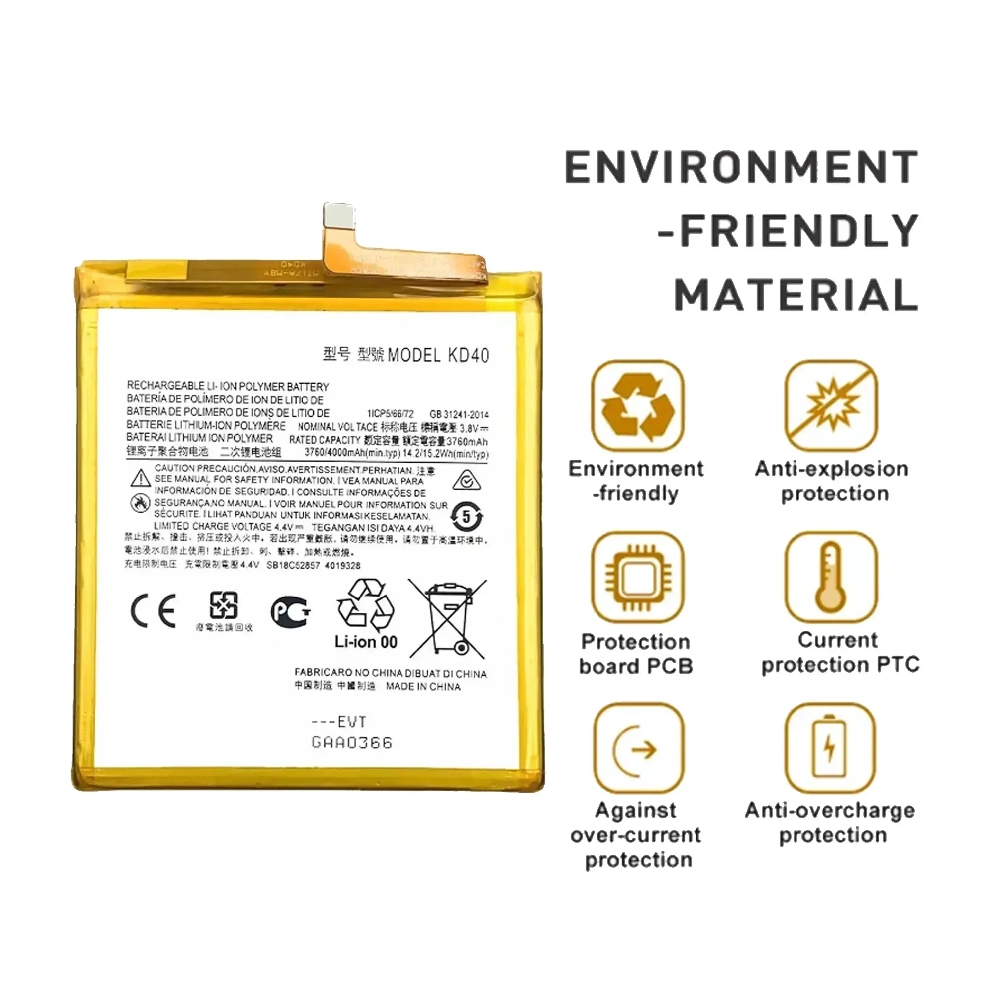 New High Quality 4000mAh KD40 Battery For Motorola Moto G8 Plus XT2019 XT2019-2 + Tools