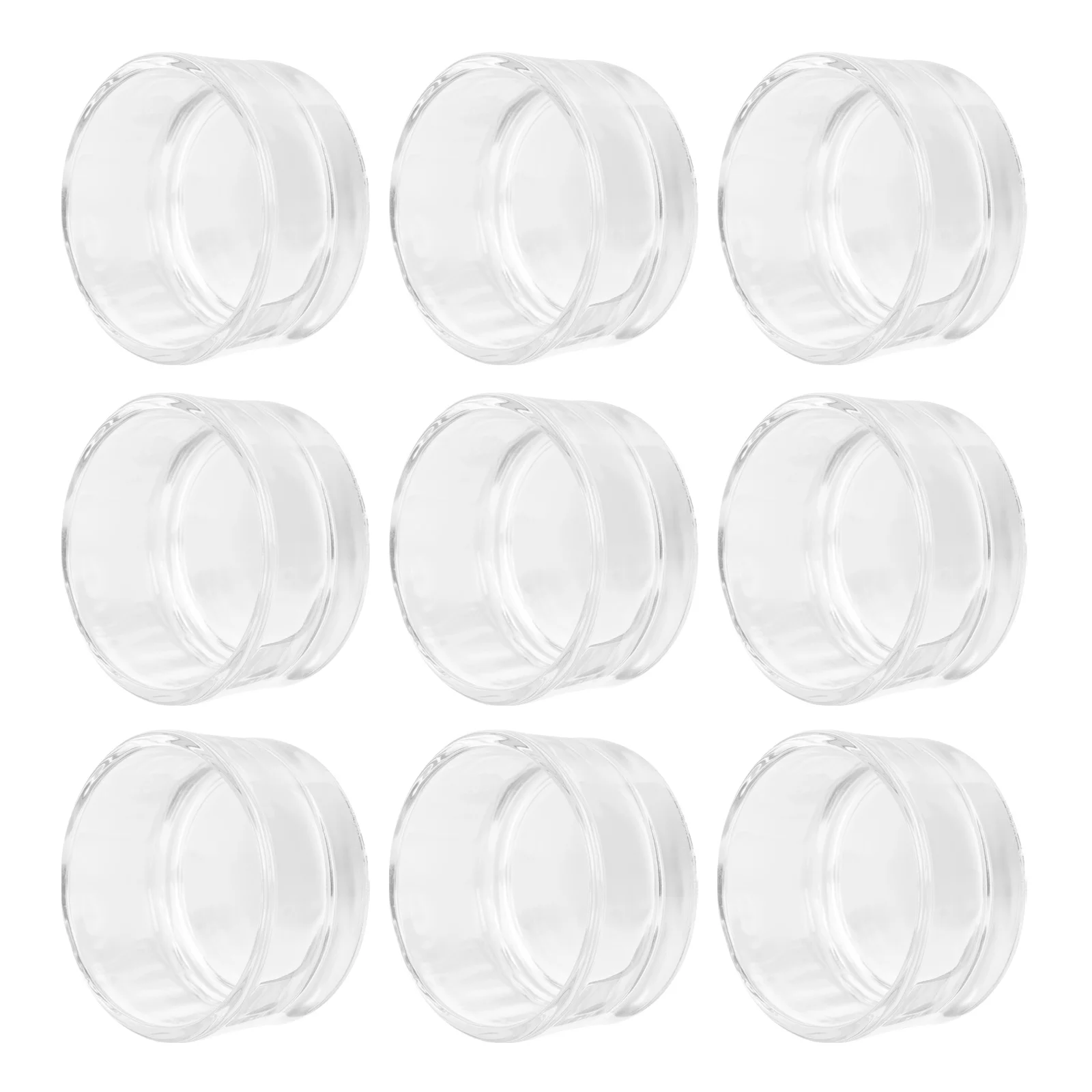 

10Pcs Glass Cups Clear Reusable Windproof Holders for Home Decor Party Christmas DIY Aromatherapy
