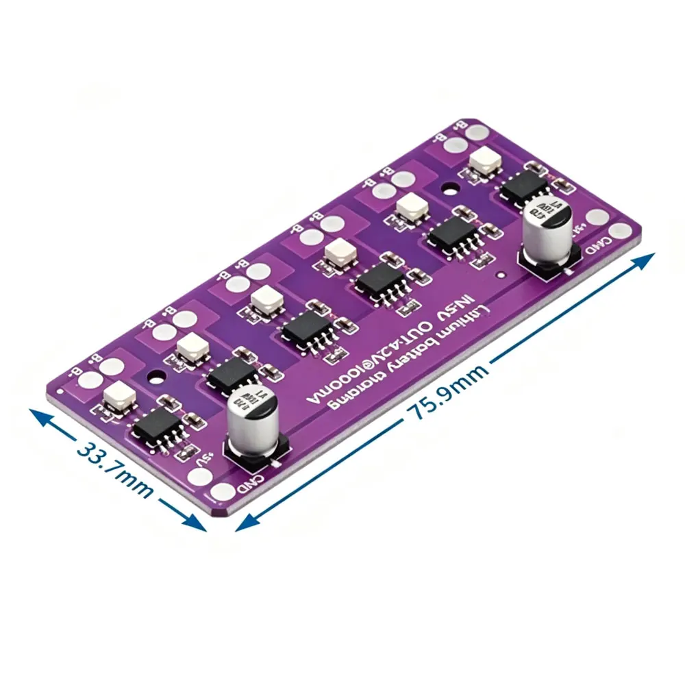 18650 Lithium Battery Charging Module TP4056 5V Input for 4.2V 1A Charger Board 6 Independent Charge Discharge PCB Circuit Board