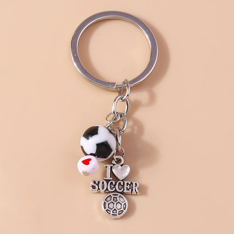 Creative Mini 3D Sport Ball Keychain Rugby Baseball Football Keyring Pendants for Car Key Holder Handbag Decor Jewelry Gifts