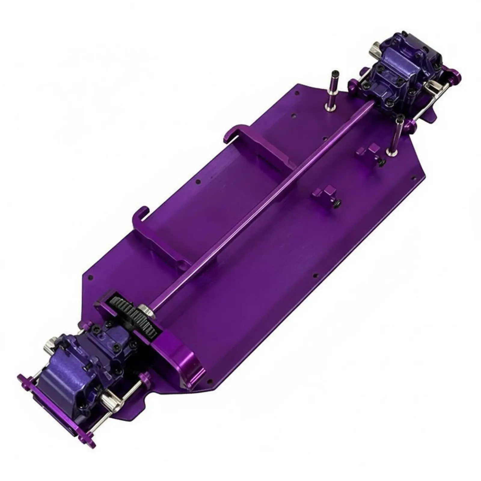 Electric Car RC Chassis Set Metal Alloy Assembly Hobby Accessories for 1 12 Scale Off-road Racing Cars
