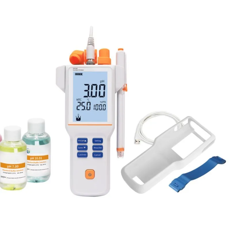 Veidt Weighing REX PH310F Portable pH Meter Portable Automatic LCD Industrial pH Meter Paper Material Dissolved Meter 2