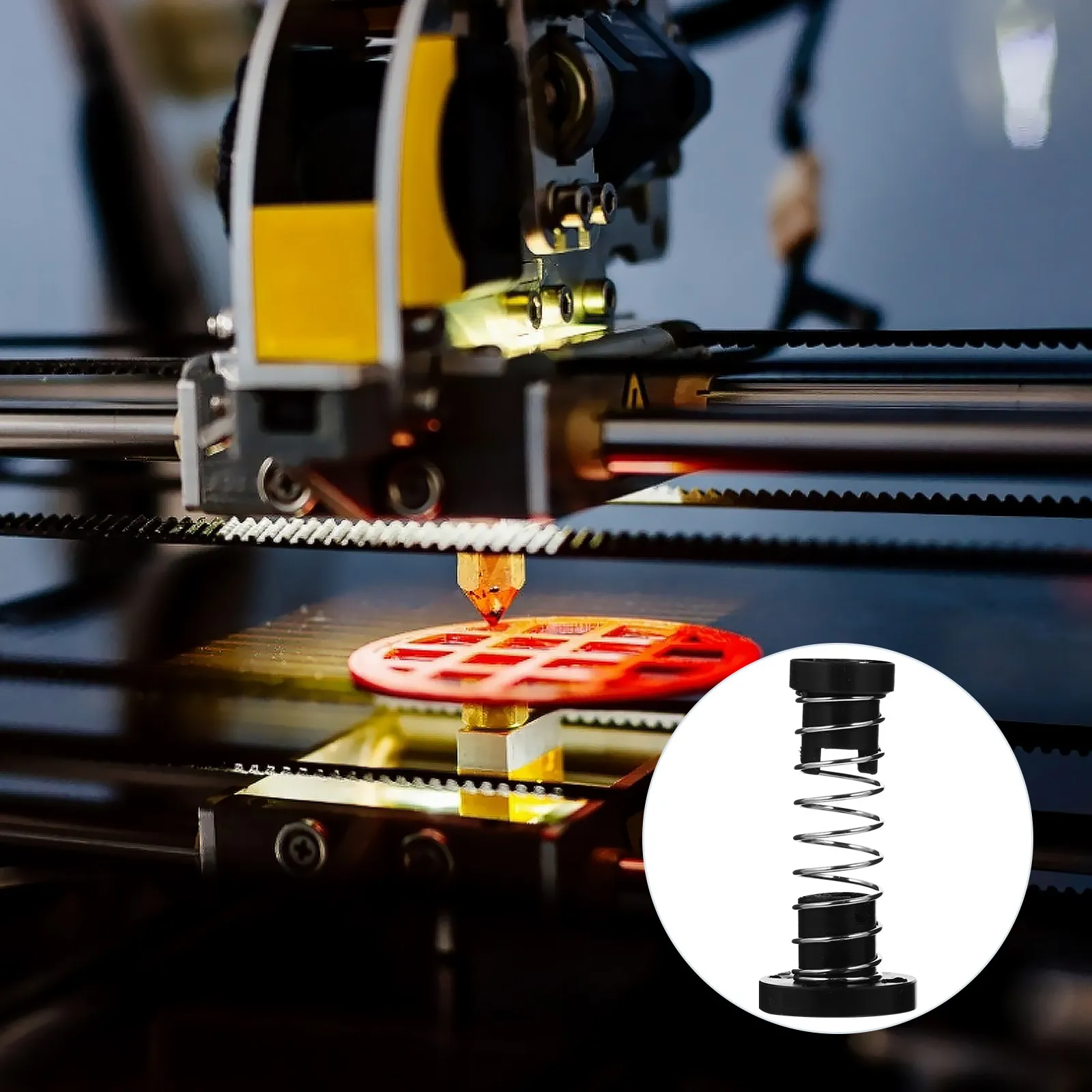 

2 шт. пружинные гайки из нержавеющей стали с защитой от люфта, шаг 8 мм, для устранения зазора в ходовых винтах 3D-принтеров