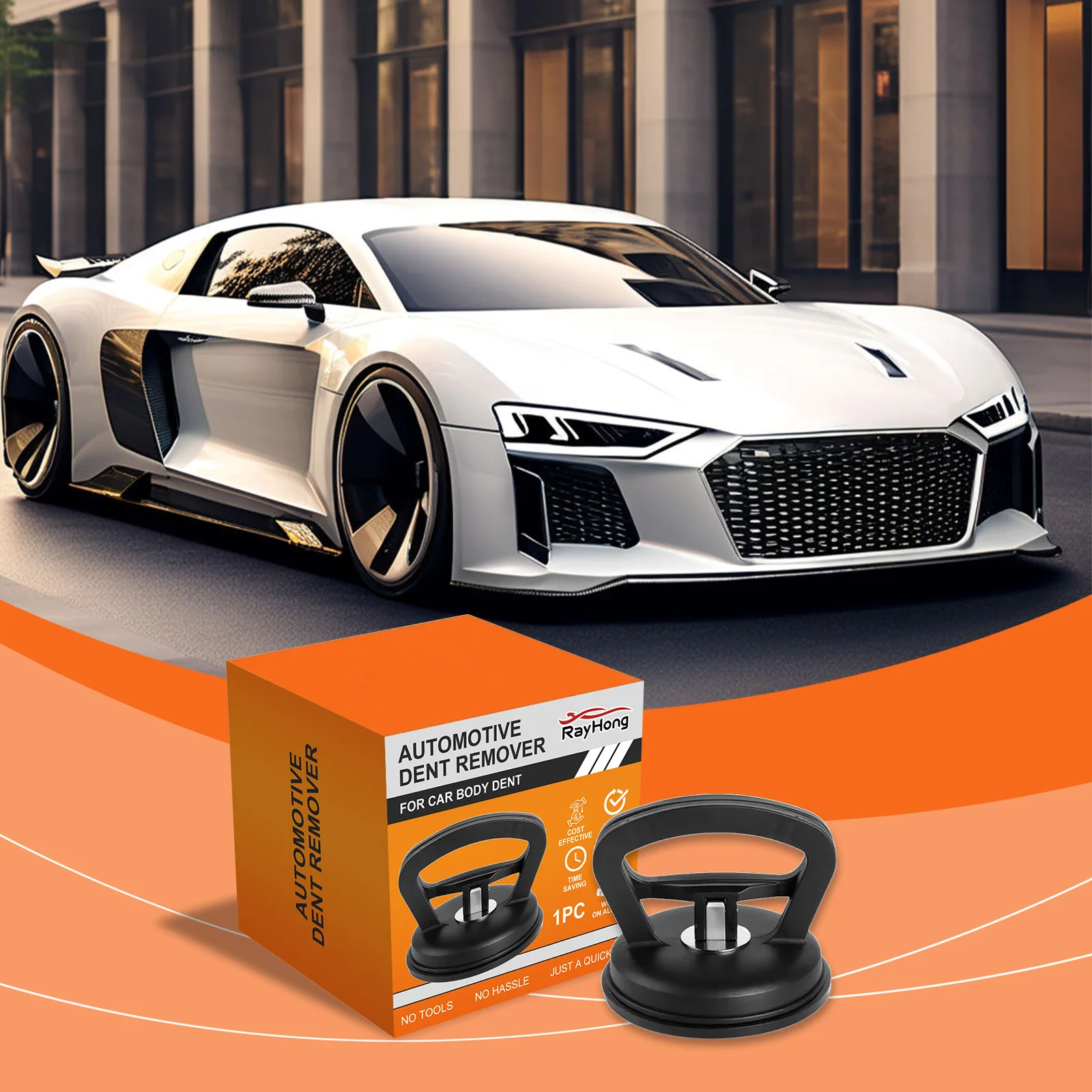 

Car Dent Puller Suction Cup - Heavy-Duty Silicone Dent Remover for Car Body - 1PC No-Tool Paintless Dent Repair Tool