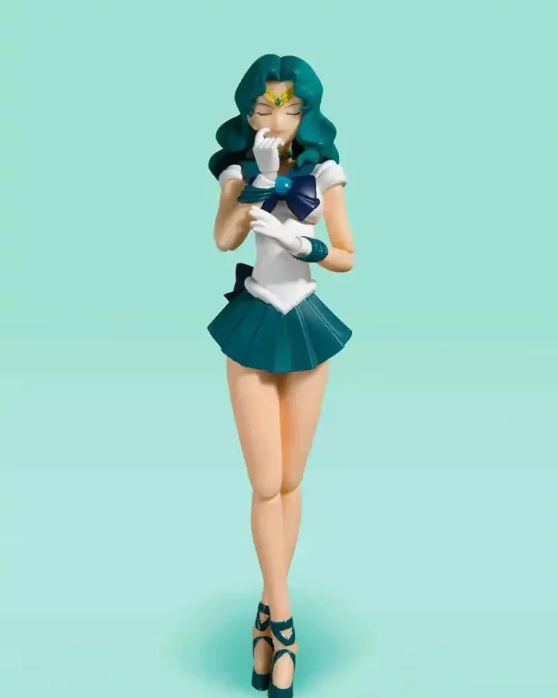 In Stock BB Bandai Sailor Moon Anime Figure SHF  Neptune Animation Color Edition Collection Model  Toys