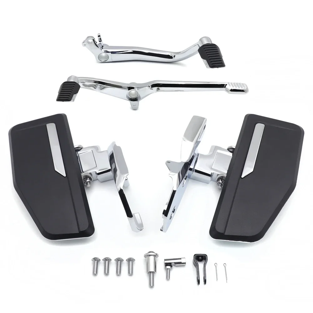 

Aftermarket Motorcycle Chrome Omni Driver Floorboards Foot Pegs for Honda Gold Wing GL1800 2018-2024