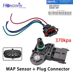 Sensore MAP con spina Sensore pressione aria Turbo Boost per Fiat Mercedes Nissan LANCIA YPSILON 1.2 Bifuel 0281002456 0261230373