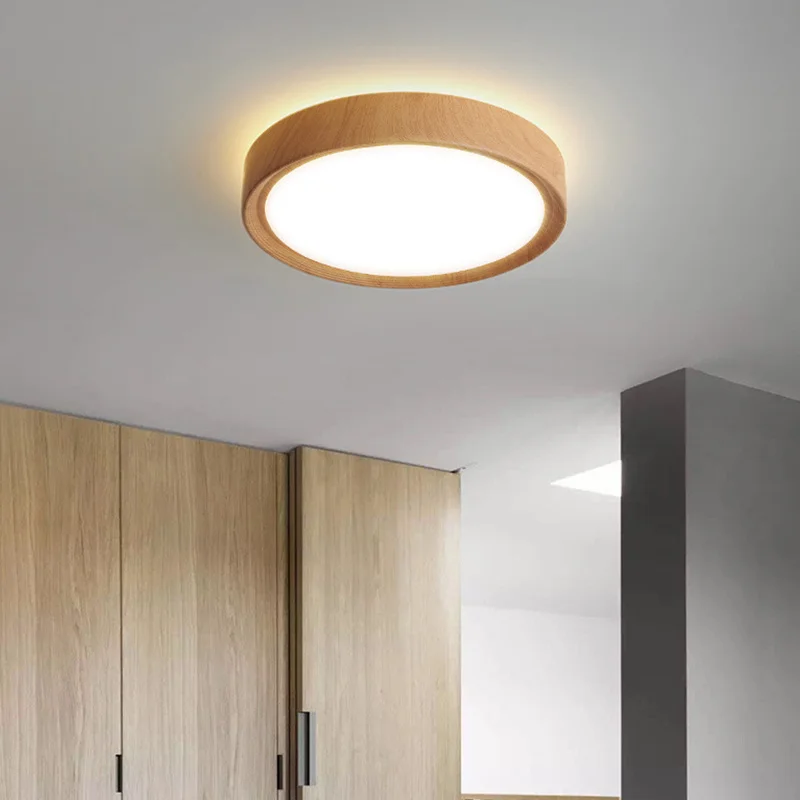 

Led Ceiling Light Modern Wooden 18W 27W 36W Ceiling Lamp For Bedroom Living Dining Room Kitchen Indoor Lighting Ceiling Fixture