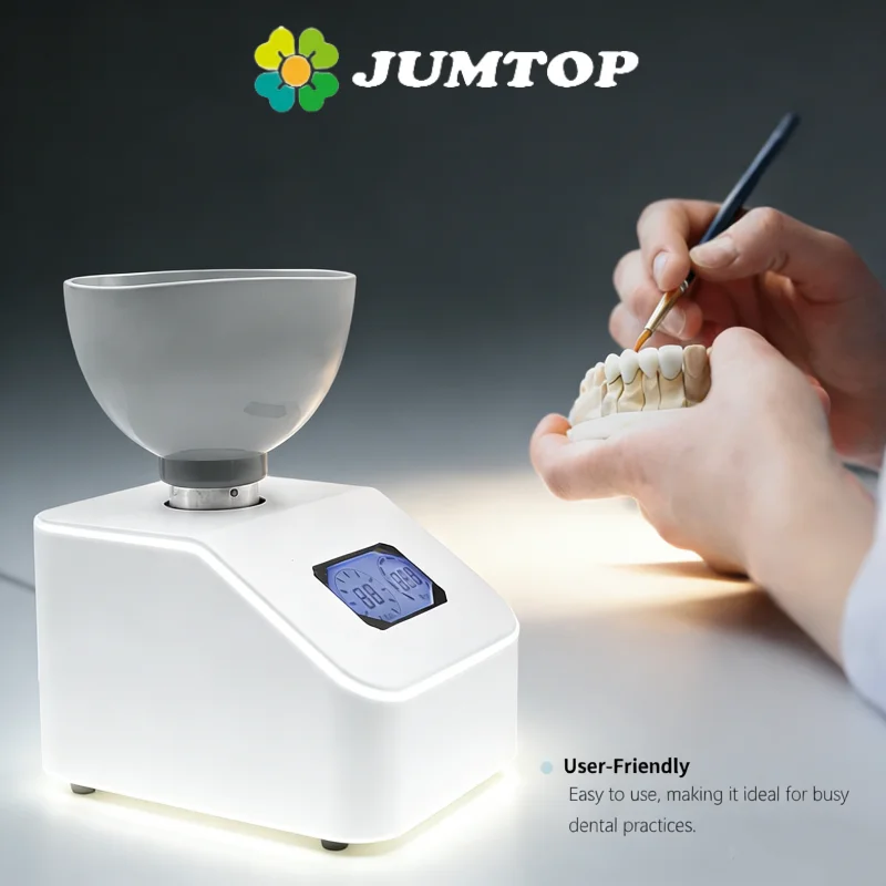 JUMTOP 48W Dental Impression Alginate Mixer 300RPM Gypsum Material Blender 100-700ML Alginate Material Blender