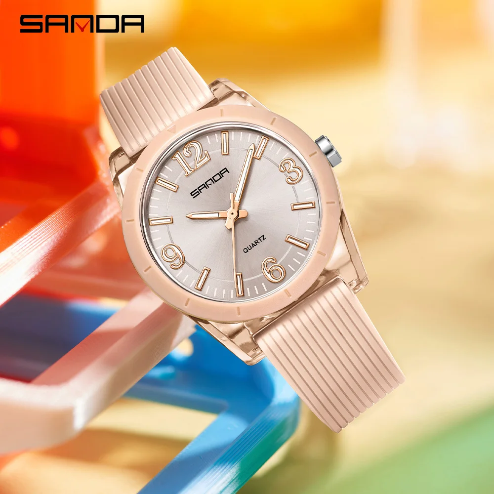 relogio-de-quartzo-estudantil-sanda-6277-com-pulseira-de-silicone-multifuncional-esportivo-e-a-prova-d'Agua