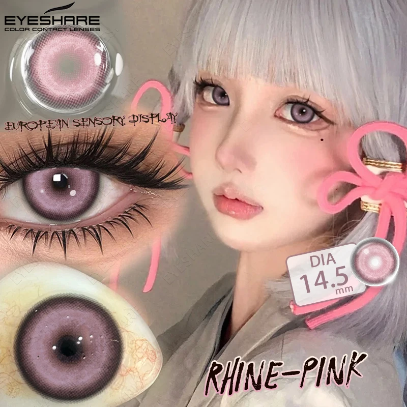 EYESHARE Farbige Kontaktlinsen für Cosplay Anime Lila Rosa Niedliche Kontaktlinsen Rote Linsen für Halloween Make-up Blaue Pupillen Y2K Linsen – Detail 18