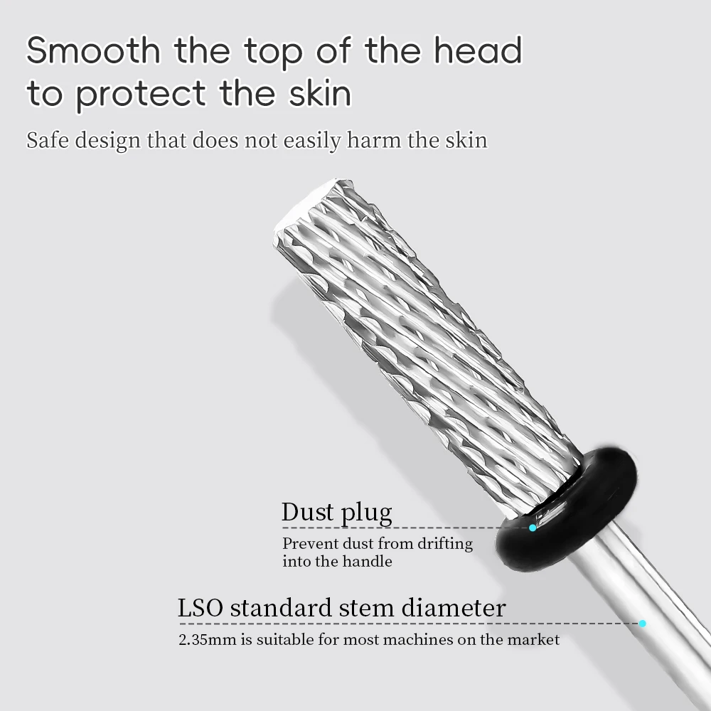 KANIU 1PCS Tungsten Steel Nail Drill Bits Hand Care Nail Removal Buffing Head For Nail Removal Shaping And Filing In Nail Salons