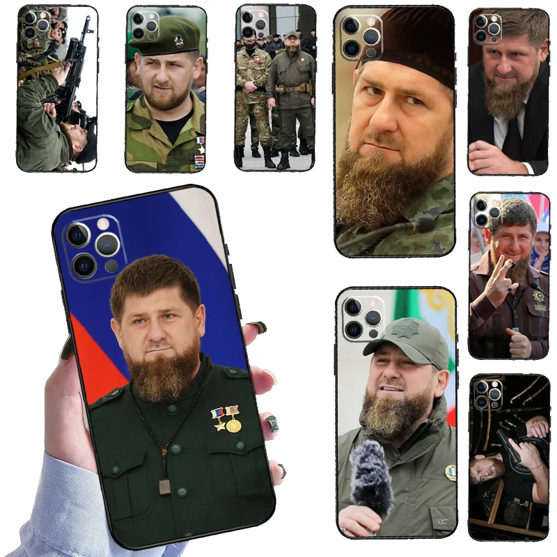 Chechen Leader Ramzan Kadyrov For iPhone 14 12 13 Pro X XS XR 7 8 Plus 11 Pro Max SE2 Funda Coque Capa Full Cover