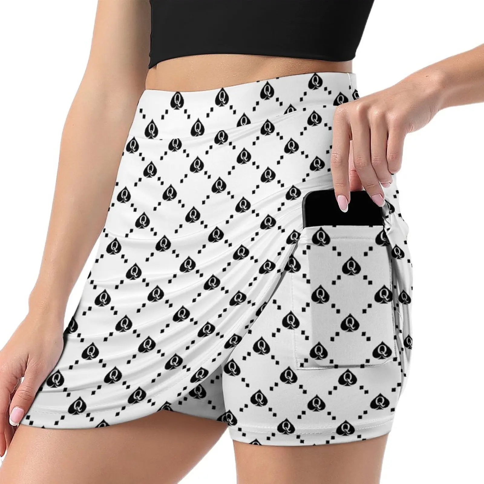 YOGA High Waisted Skirts for Women A Line Tennis Athletic Casual Skort with Inner Shorts Pockets