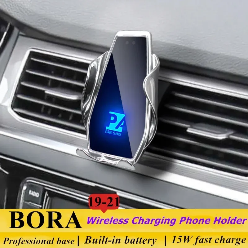 

2019-2021 For Volkswa VW Bora Phone Holder Wireless Charger gen Car Mobile Phone Mount Navigation Bracket GPS Support 360